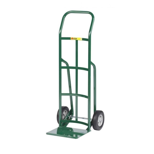 12" Reinforced Nose Hand Truck, Continuous Handle, 10" Solid Rubber